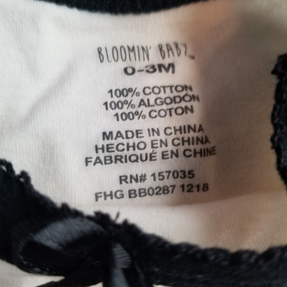 Bloomin' Baby Cat Bodysuit 0-3M - Picture 5 of 5